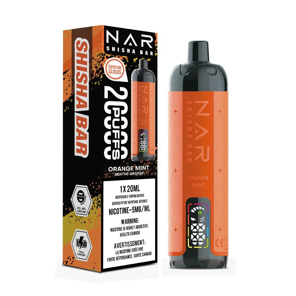 NAR SHISHA BAR 20000 ORANGE MINT