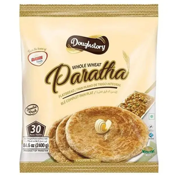 Doughstory Wholewheat Paratha 30 pieces 2.4kg