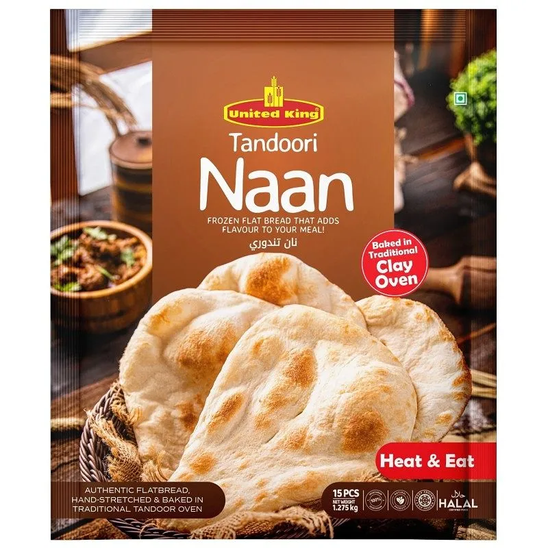 United King Frozen Tandoori Naan 15Pk