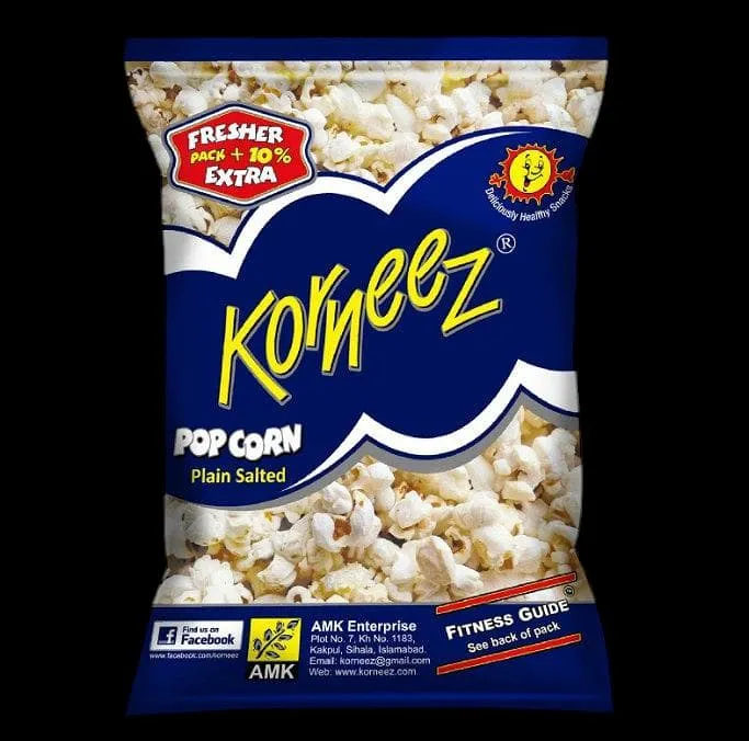 Korneez Popcorn Plain Salted Prem