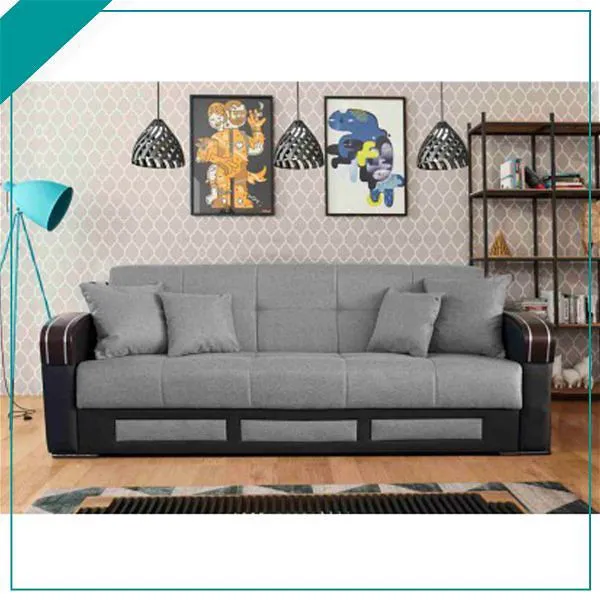 Ange Grey 3-Seat Sofa Bed