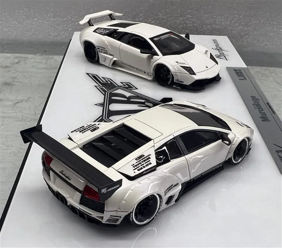 YM MODEL | LAMBORGHINI MURCIELAGO LBWK | SET OF TWO | WHITE