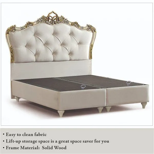 Hagerman Cream Storage Bed