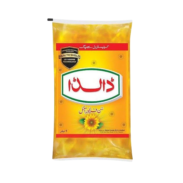 Dalda Oil Sunflower Pouch 1 Ltr