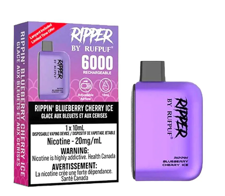 RIPPER 6000 RIPPIN' BLUEBERRY CHERRY ICE