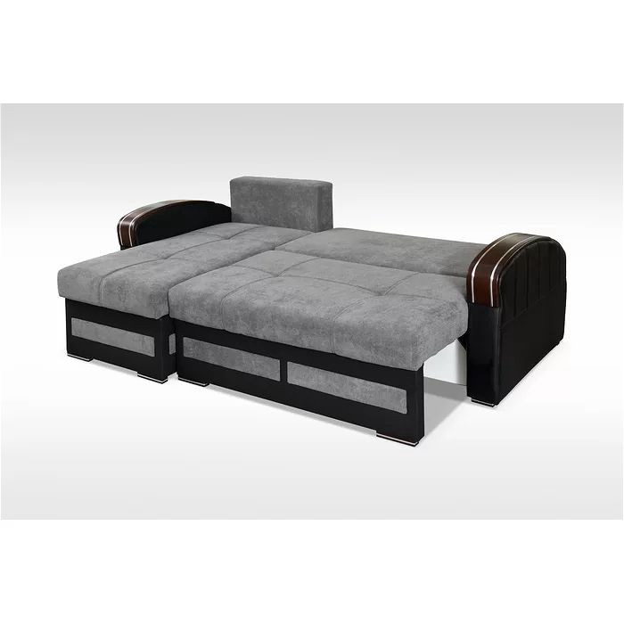 Esira  Grey L Shape Sofa Bed