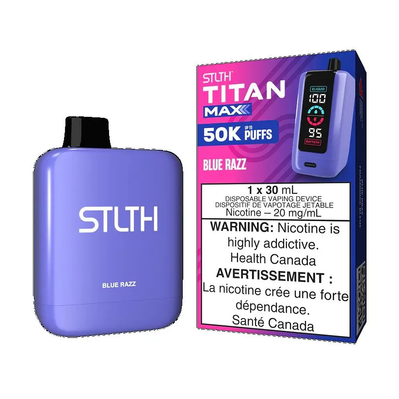 STLTH TITAN MAX 50000 BLUE RAZZ