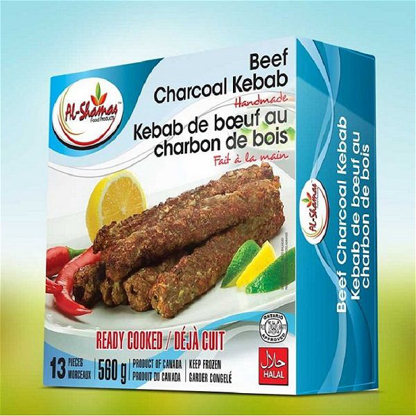 Al Shamas Beef Charcoal Kebab 560g 13 Pcs