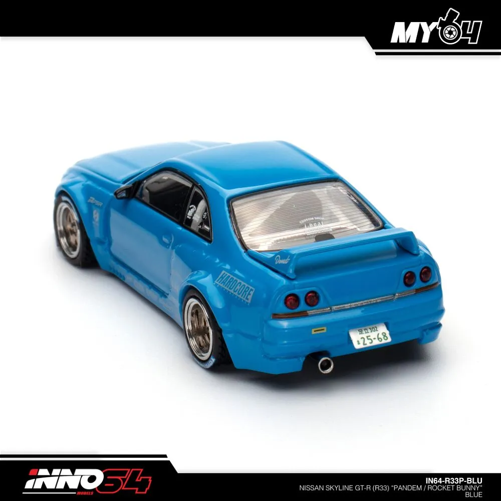 INNO64 | NISSAN SKYLINE GT-R R33 PANDEM | BLUE