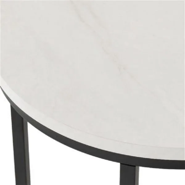 Side Table Marble Black