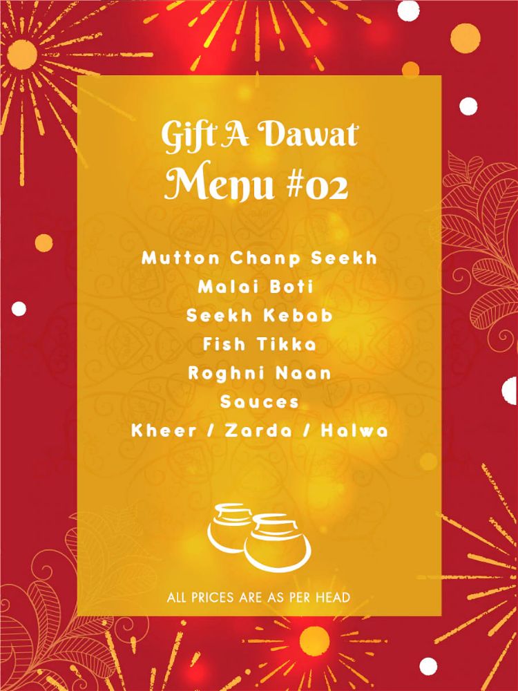 Menu 2 - Gift A Dawat