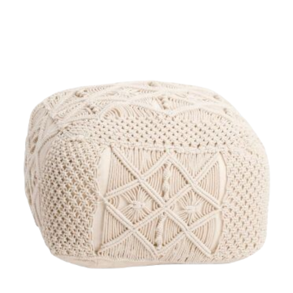 Macrame Square Floor Cushion