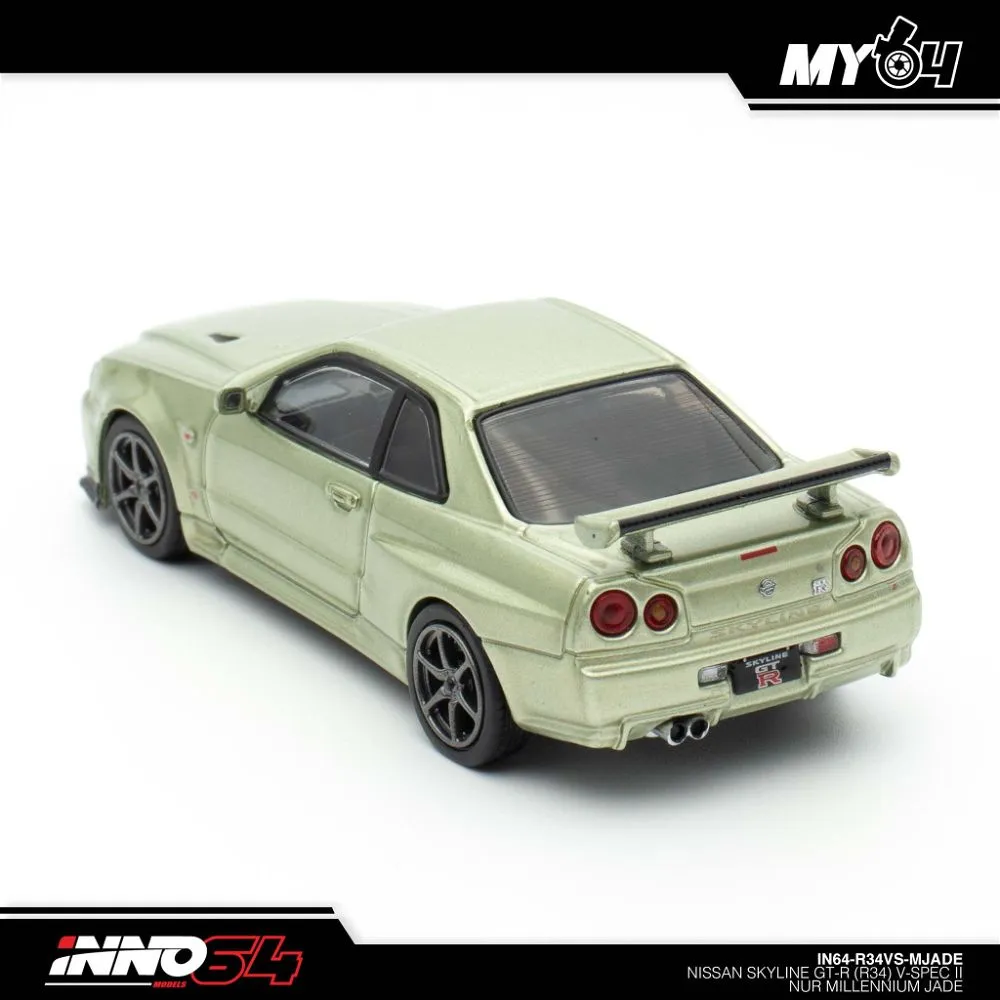 INNO64 | NISSAN SKYLINE GT-R R34 SPEC NUR II | MILLENIUM JADE