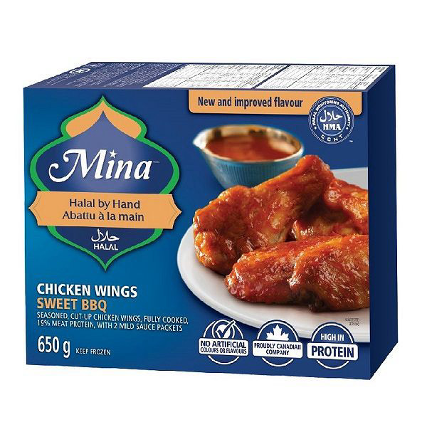 Mina BBQ Chicken Wings 650g