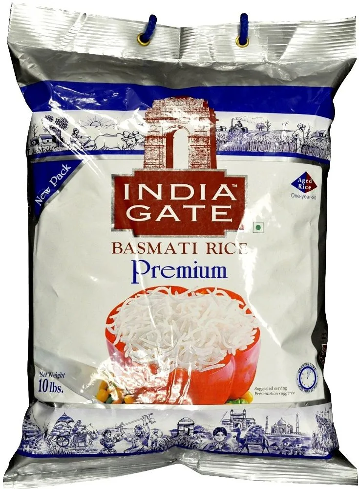 India Gate Basmati Rice Premium 10 Lbs