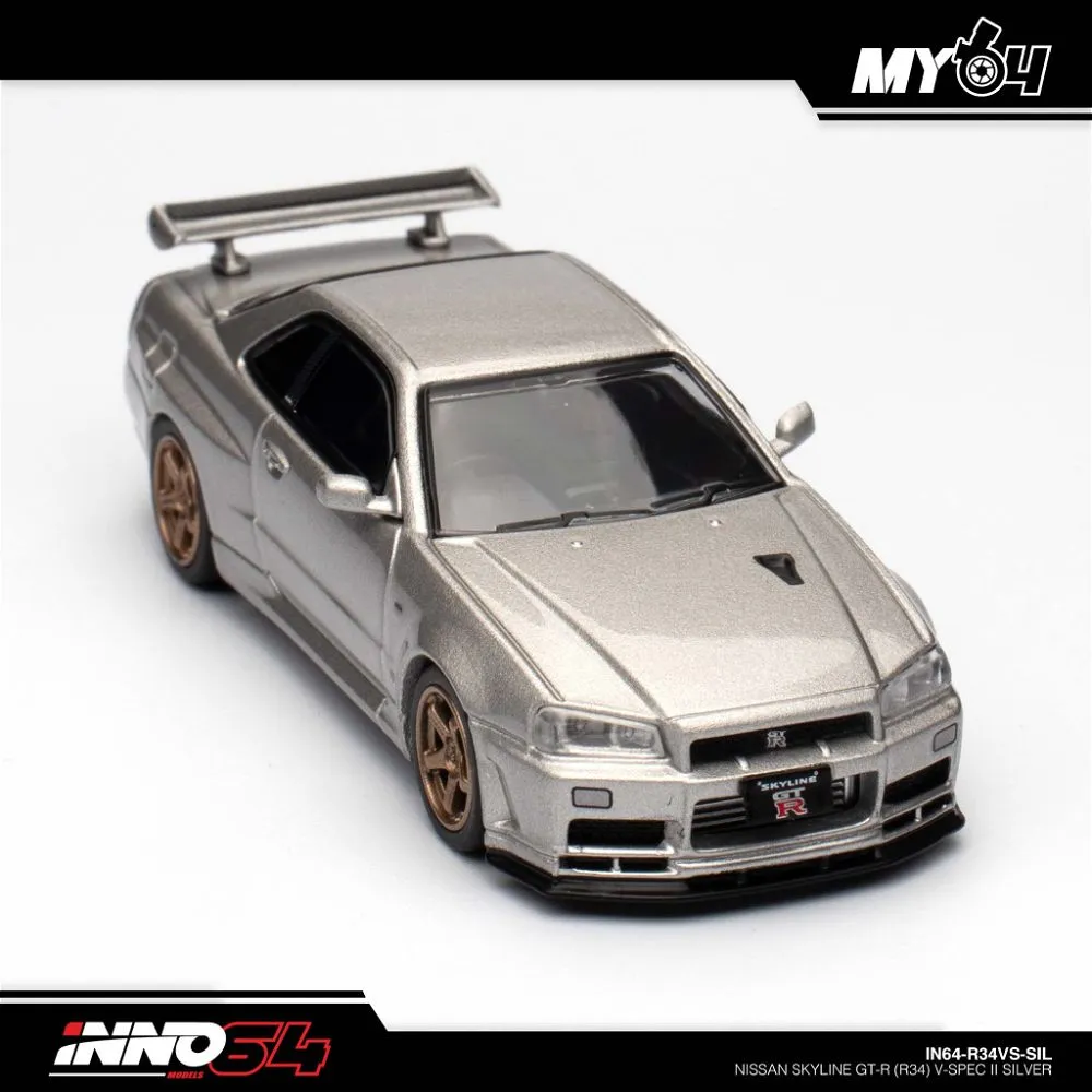 INNO64 | NISSAN SKYLINE GT-R R34 | V-SPEC II SILVER