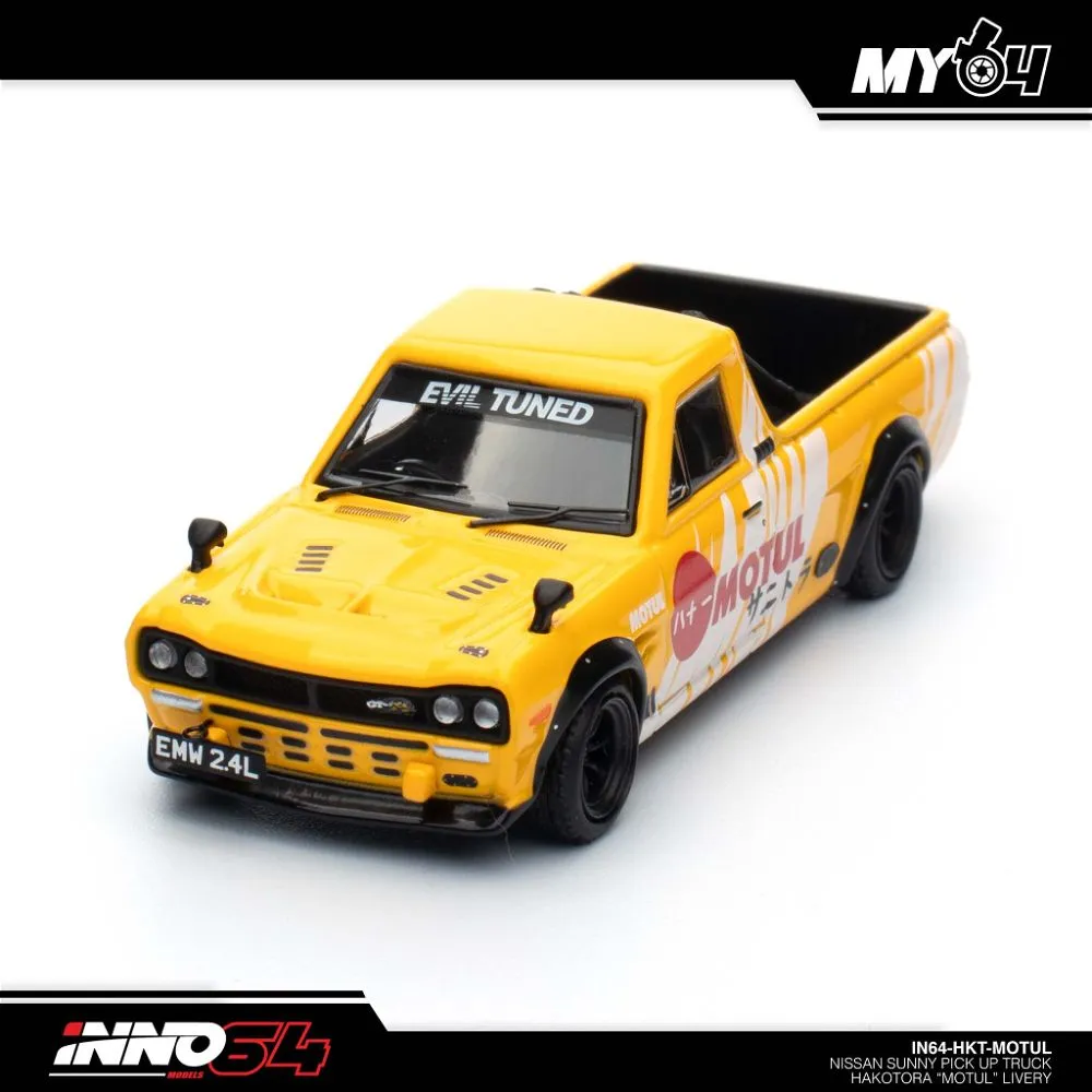 INNO64 | NISSAN SUNNY PICK UP TRUCK HAKOTURA | MOTUL LIVERY