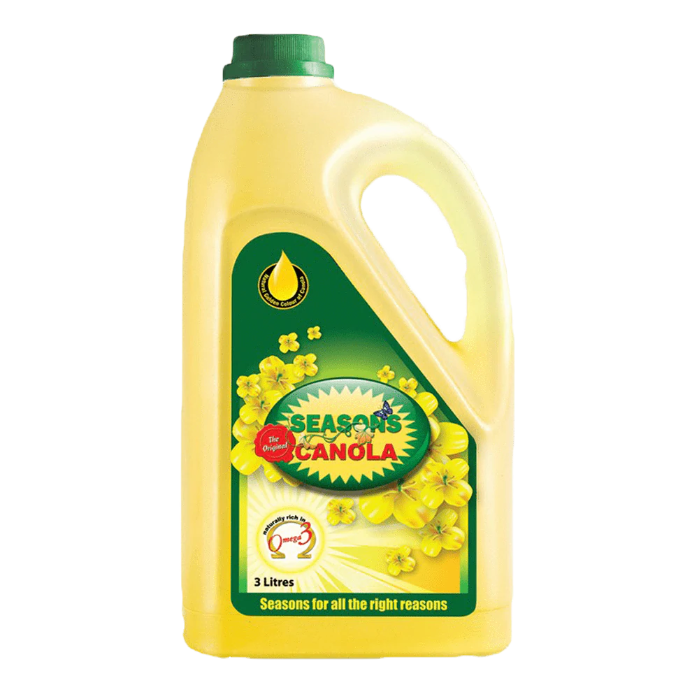 Seasons Canola Oil  3 Liter Bottle