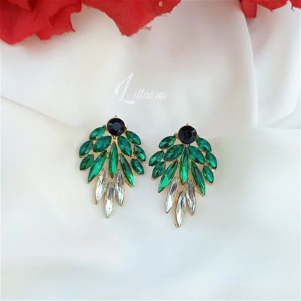 Glitzy Studs (Green)