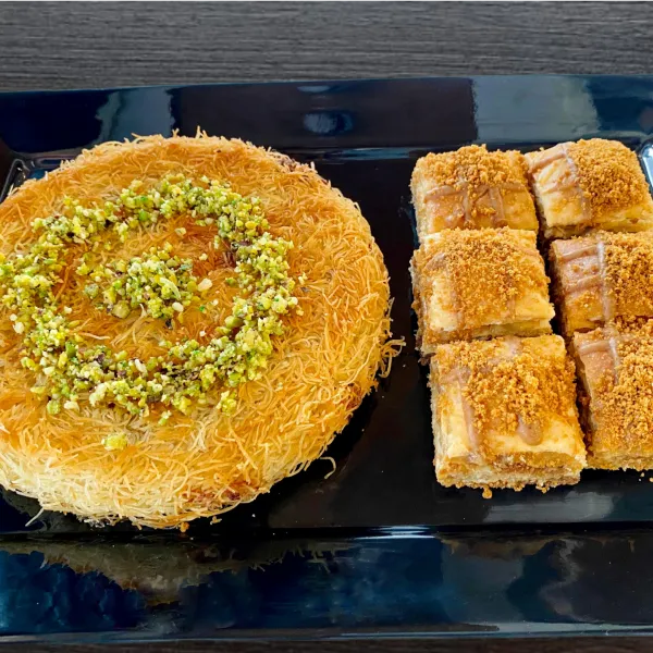 Kunafa With Lotus Baklava