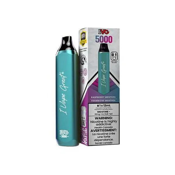 IVG 5000 RASPBERRY MENTHOL