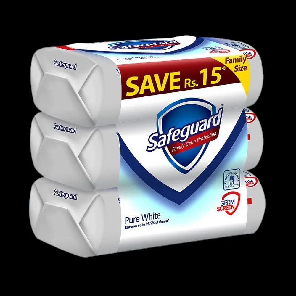 Safeguard White 3Pcs 135Gm