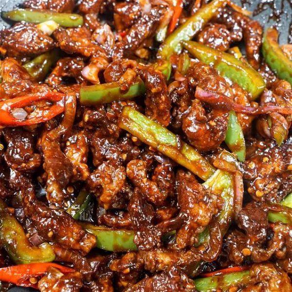 Sliced Beef Chilli Dry