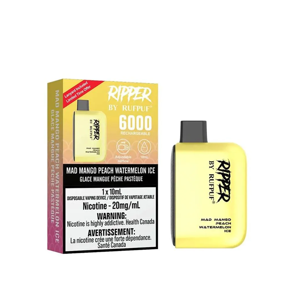 RIPPER 6000 MAD MANGO PEACH WATERMELON ICE