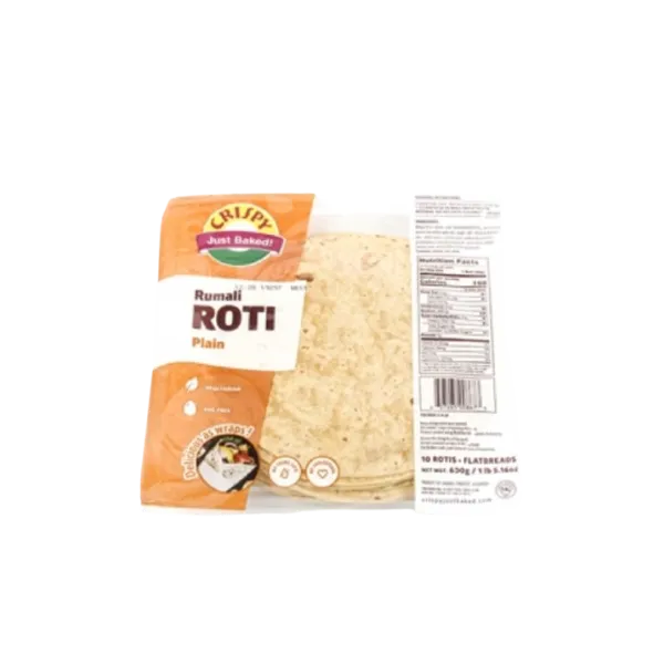 Crispy Uncooked Chapati Roti Plain 10 Pack 600g