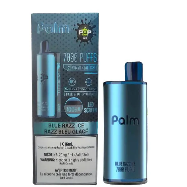 POP HIT PALM 7000 BLUE RAZZ ICE