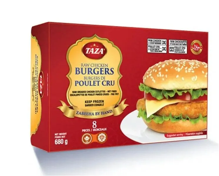 TAZA Chicken Burger (8 Pcs)