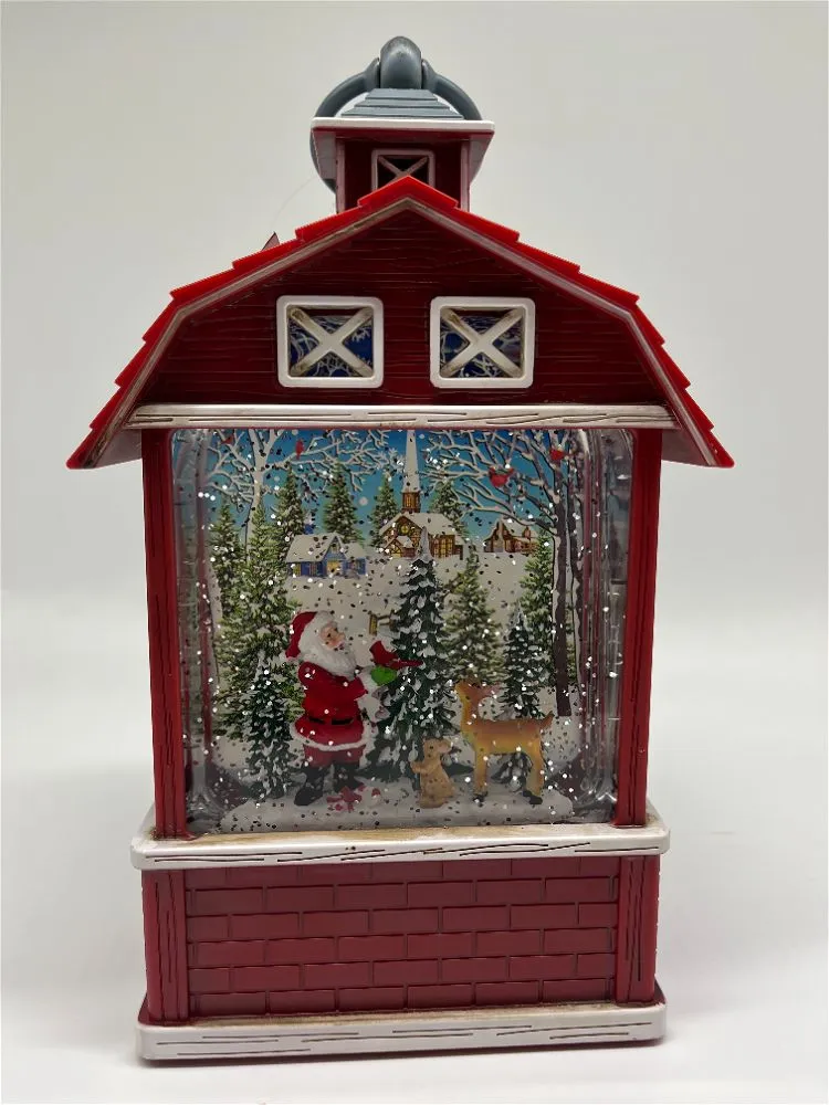 Christmas Barn Scene Lantern