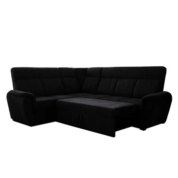 Kota Black Corner Sofa