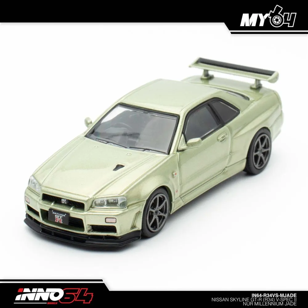 INNO64 | NISSAN SKYLINE GT-R R34 SPEC NUR II | MILLENIUM JADE