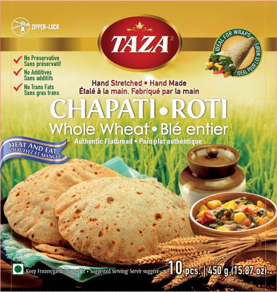 Taza Wholewheat Chapati Roti 10pcs