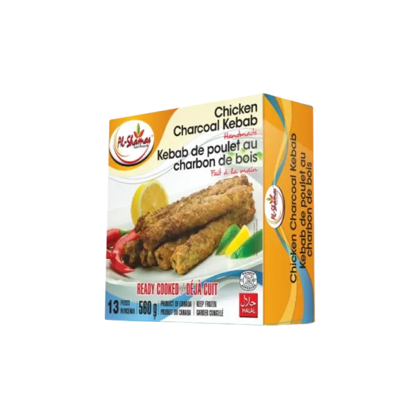 AlShamas Chicken Charcoal Kabab 560g 13 pieces