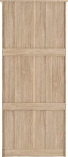 2 Door Wardrobe Light Oak Effect Veneer