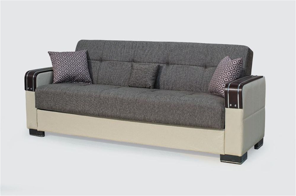 Palu Brown 3-Seater Sofa Bed