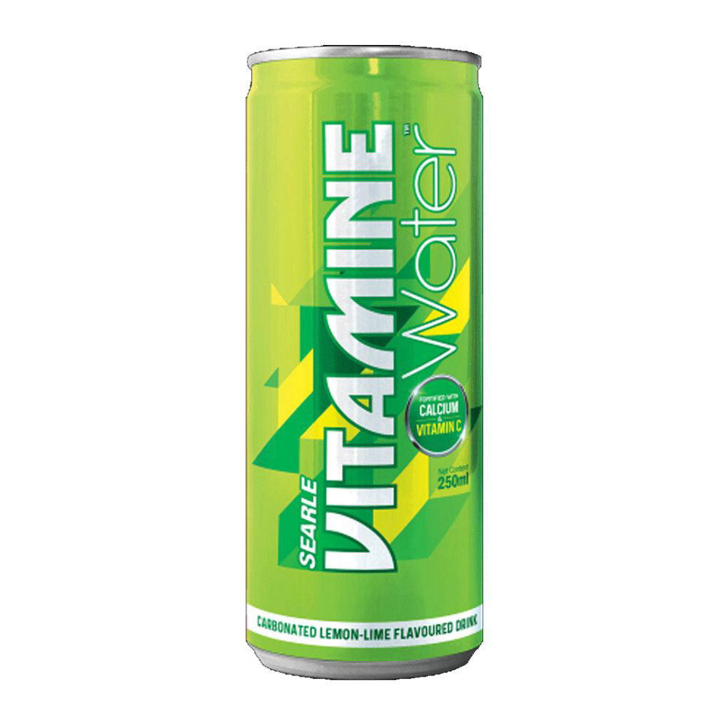 Searle Vitamine Water Carbonated Lemon Flavoured 250 Ml Can