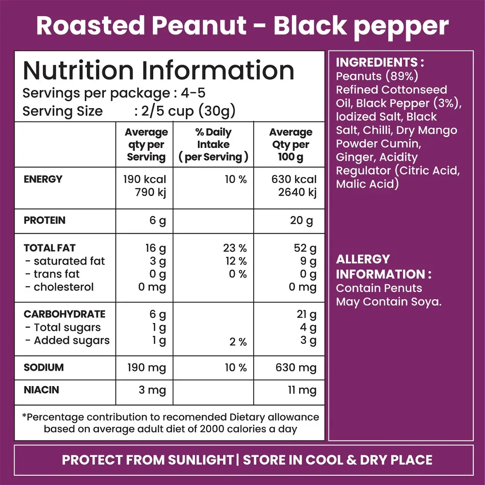 JABSON PEANUT BLACK PEPPER 150 GM