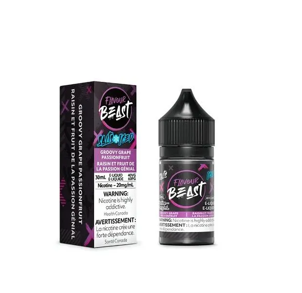 FLAVOUR BEAST E-LIQUID GROOVY GRAPE PASSIONFRUIT