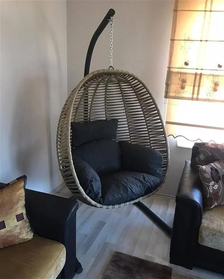 Palmi Grey Swing Chair