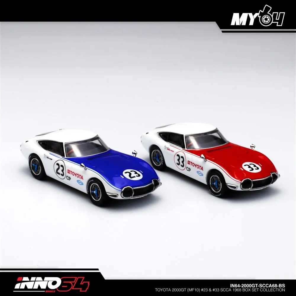 INNO64 | TOYOTA 2000GT | MF-10 #23 & #24 SCCA 1968 BOX SET COLLECTION