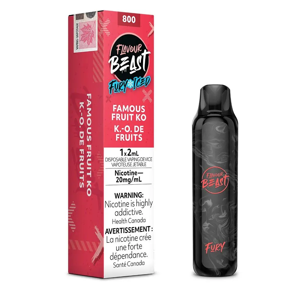 FLAVOUR BEAST 800 FURY ICED  FAMOUS FRUIT KO