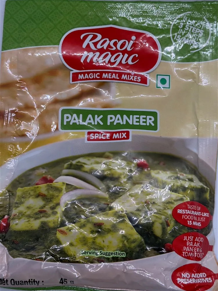 RASOI MAGIC PALAK PANEER 45G