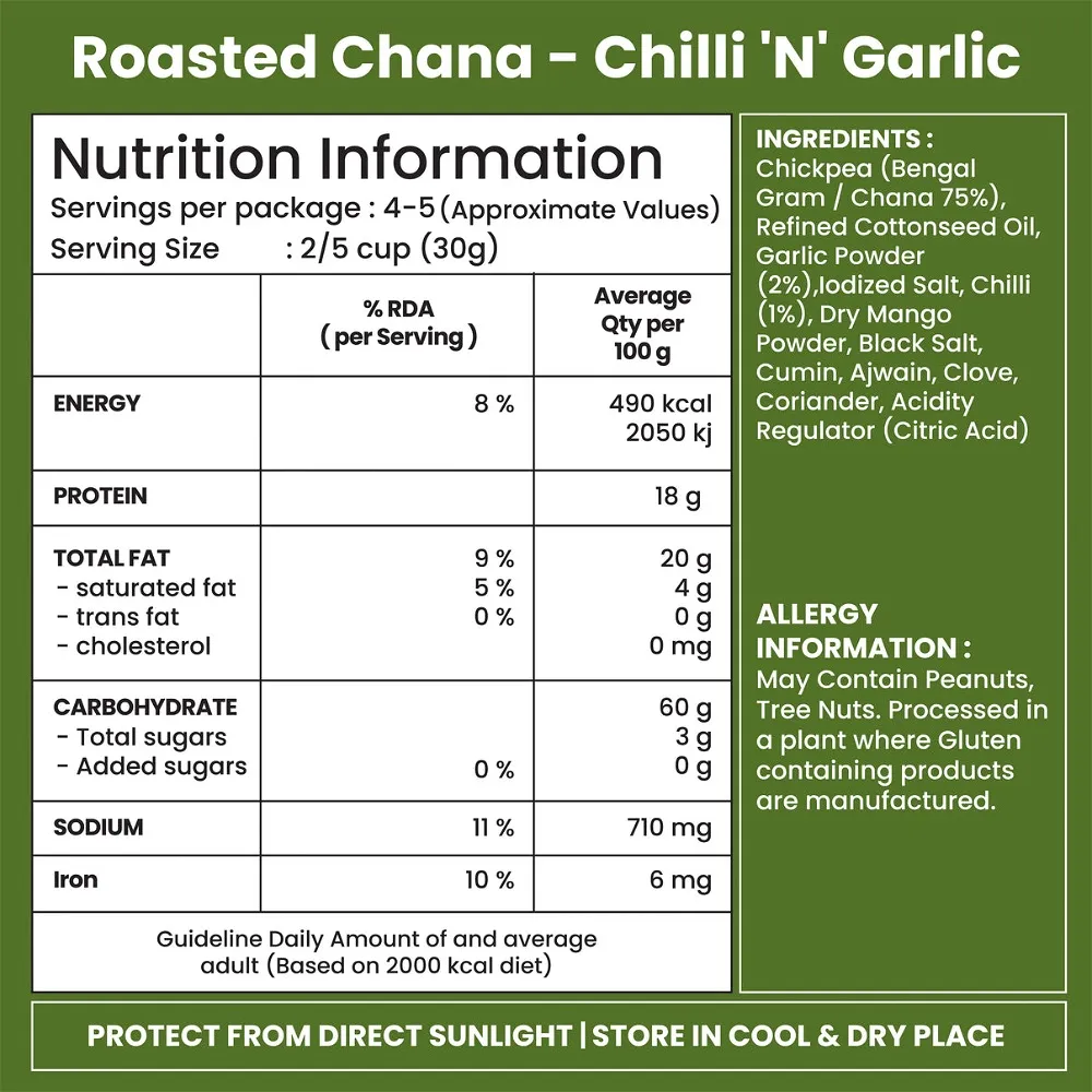 JABSON CHILI GARLIC CHANA 140 GM