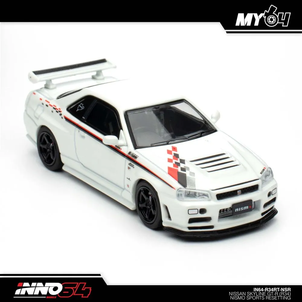 INNO64 | NISSAN SKYLINE GT-R R34 | WHITE