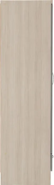 Barry 2 Door 1 Drawer Wardrobe Grey Gloss Light Oak Effect Veneer