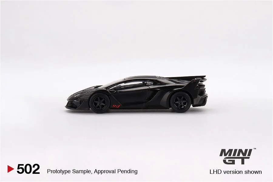 MINI GT | LAMBORGHINI AVENTADOR GT EVO LBWORKS | MATTE BLACK