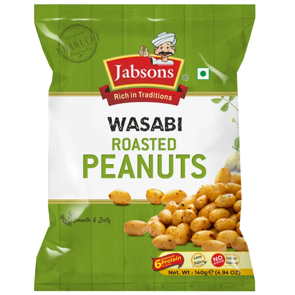 JABSONS WASABI PEANUTS 140 GM